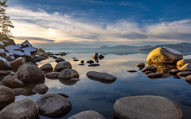 What State is Lake Tahoe in Most major tourist areas around Lake Tahoe are located in California (Image by Pexels)